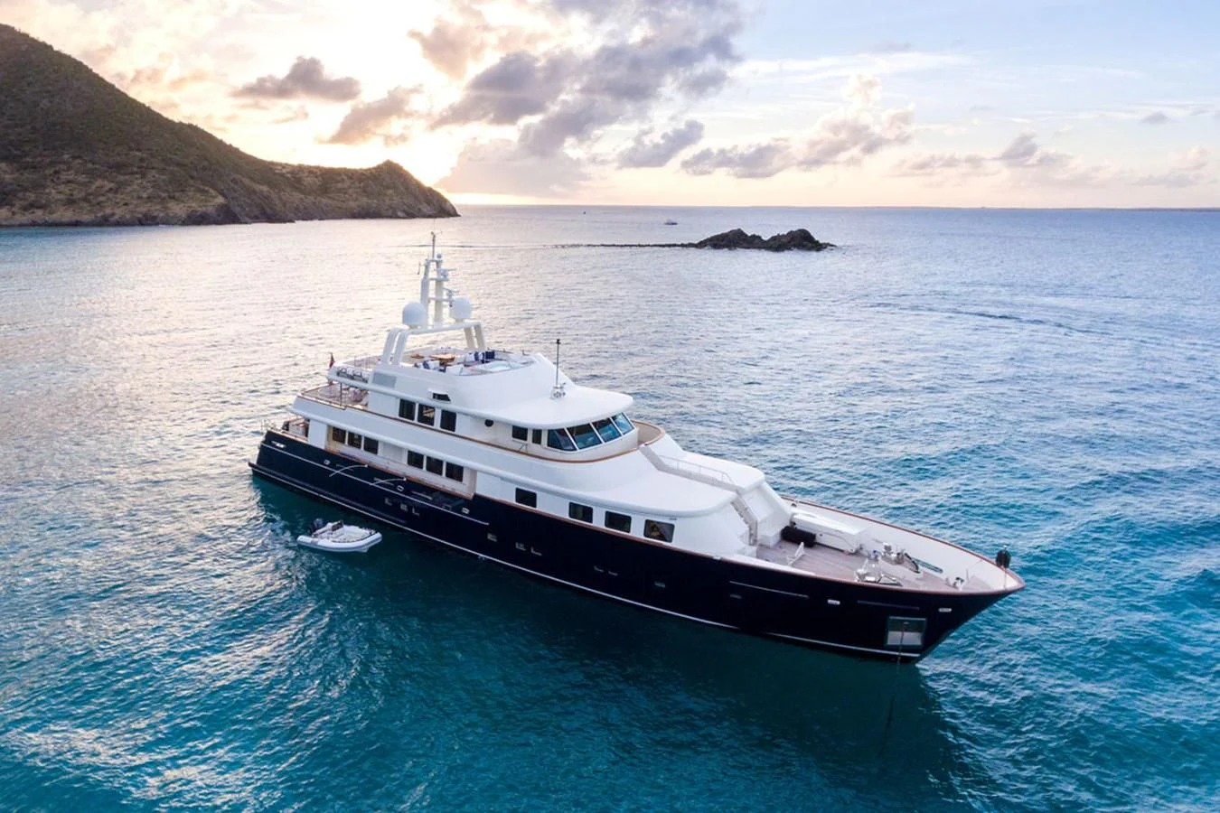 a boat in the water aboard FABULOUS CHARACTER Yacht for Charter