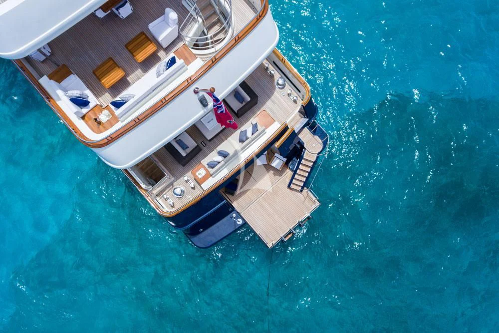 a ship in the water aboard FABULOUS CHARACTER Yacht for Charter