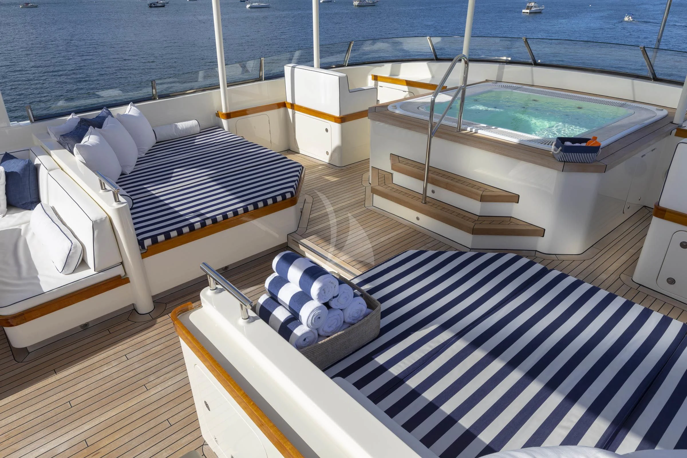 a boat on the water aboard FABULOUS CHARACTER Yacht for Charter