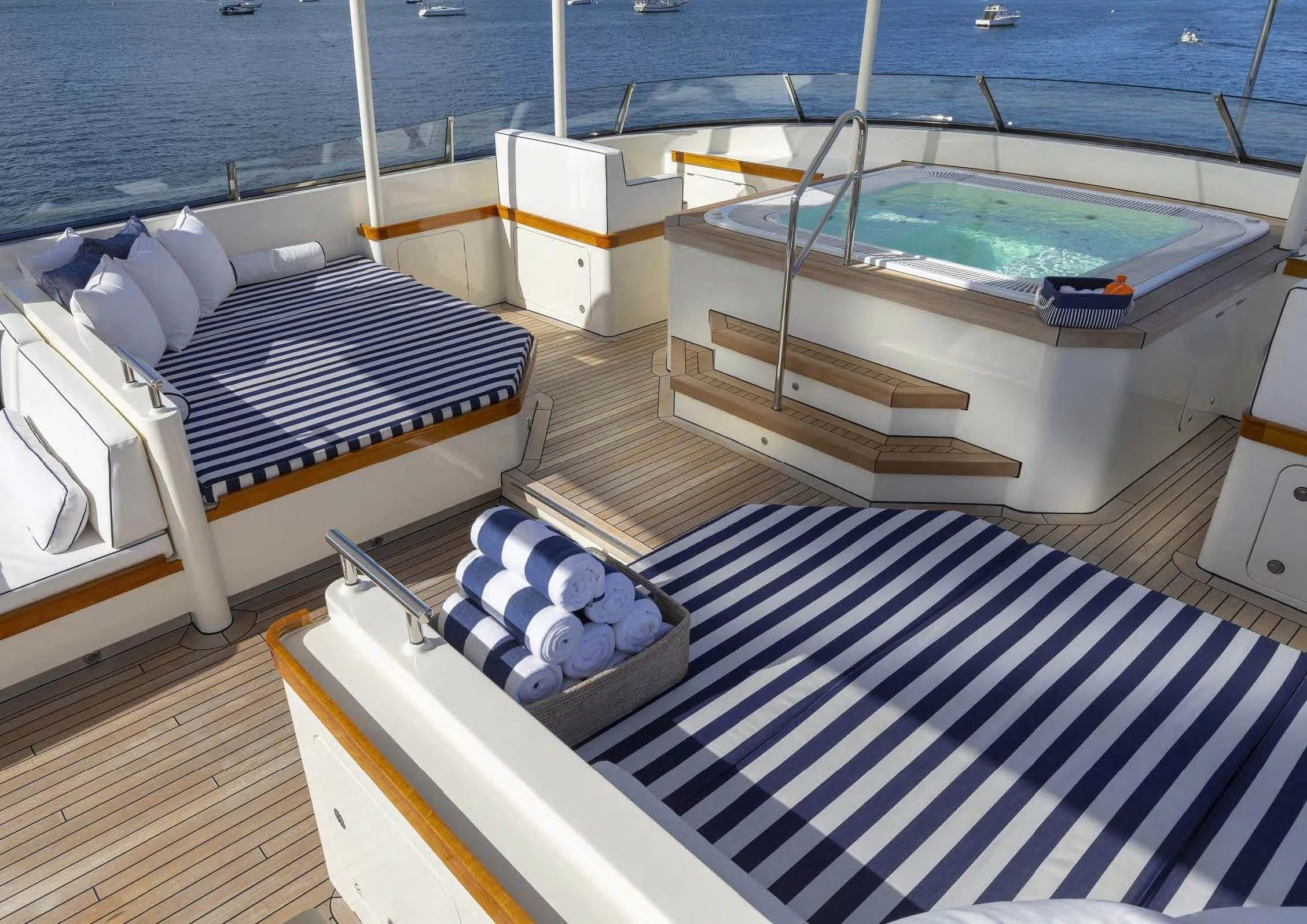 a boat on the water aboard FABULOUS CHARACTER Yacht for Charter