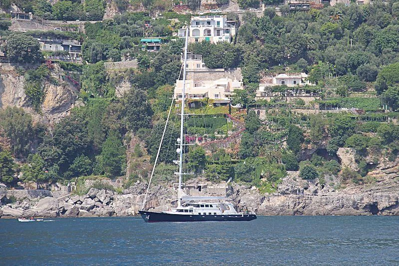 a boat sailing on the water aboard MILO Yacht for Sale