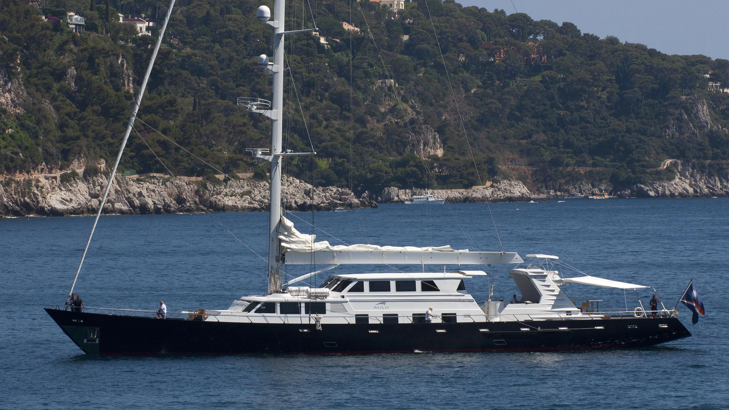 a boat on the water aboard MILO Yacht for Sale