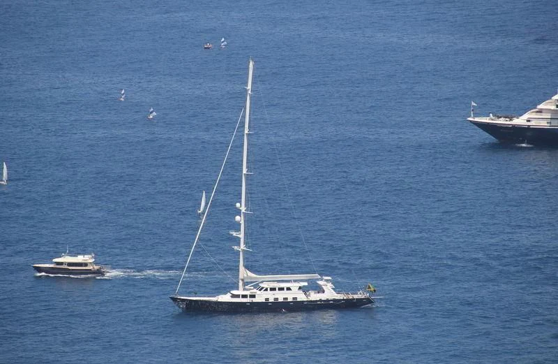 a sailboat in the water aboard MILO Yacht for Sale