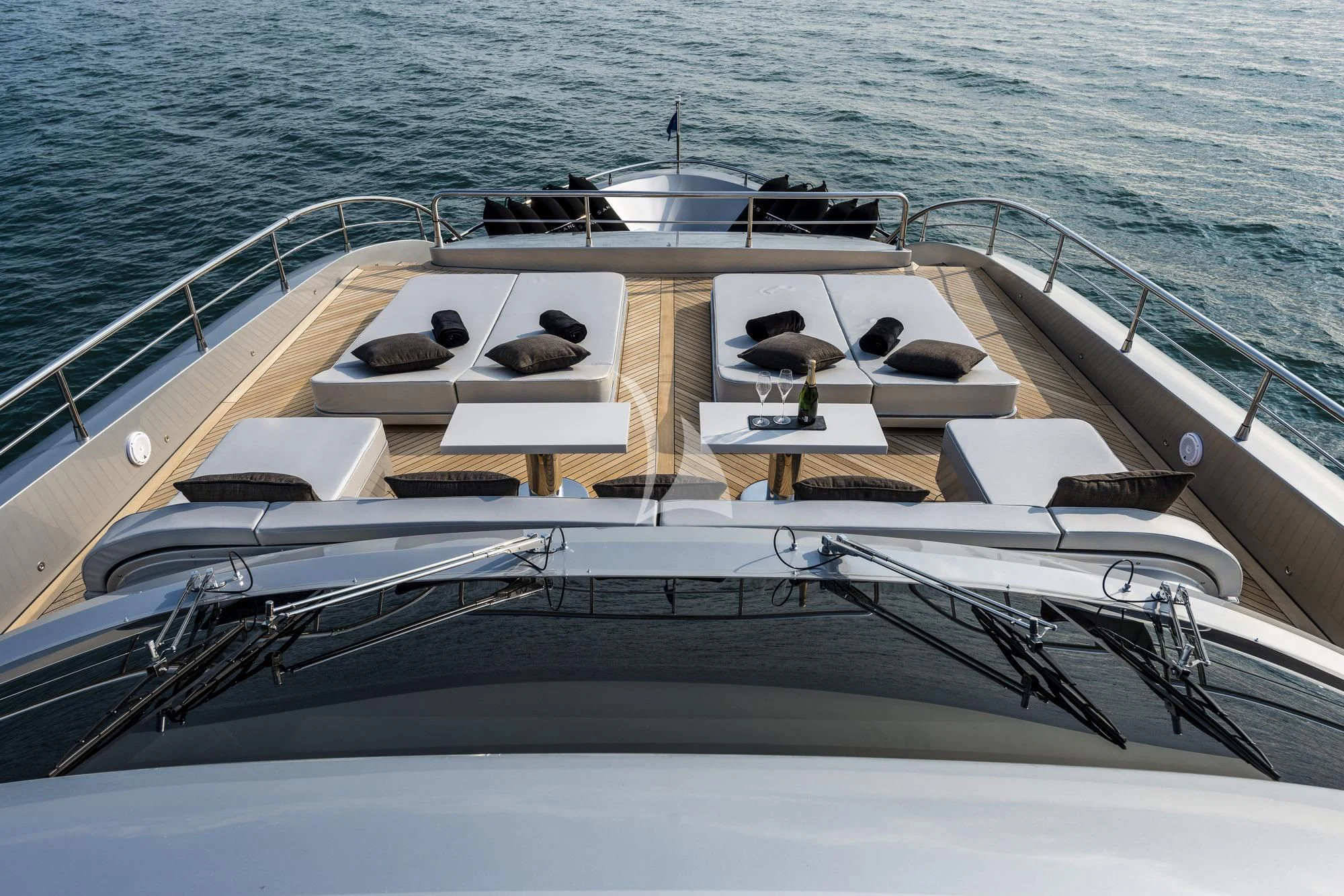 a boat on the water aboard SANDS Yacht for Sale
