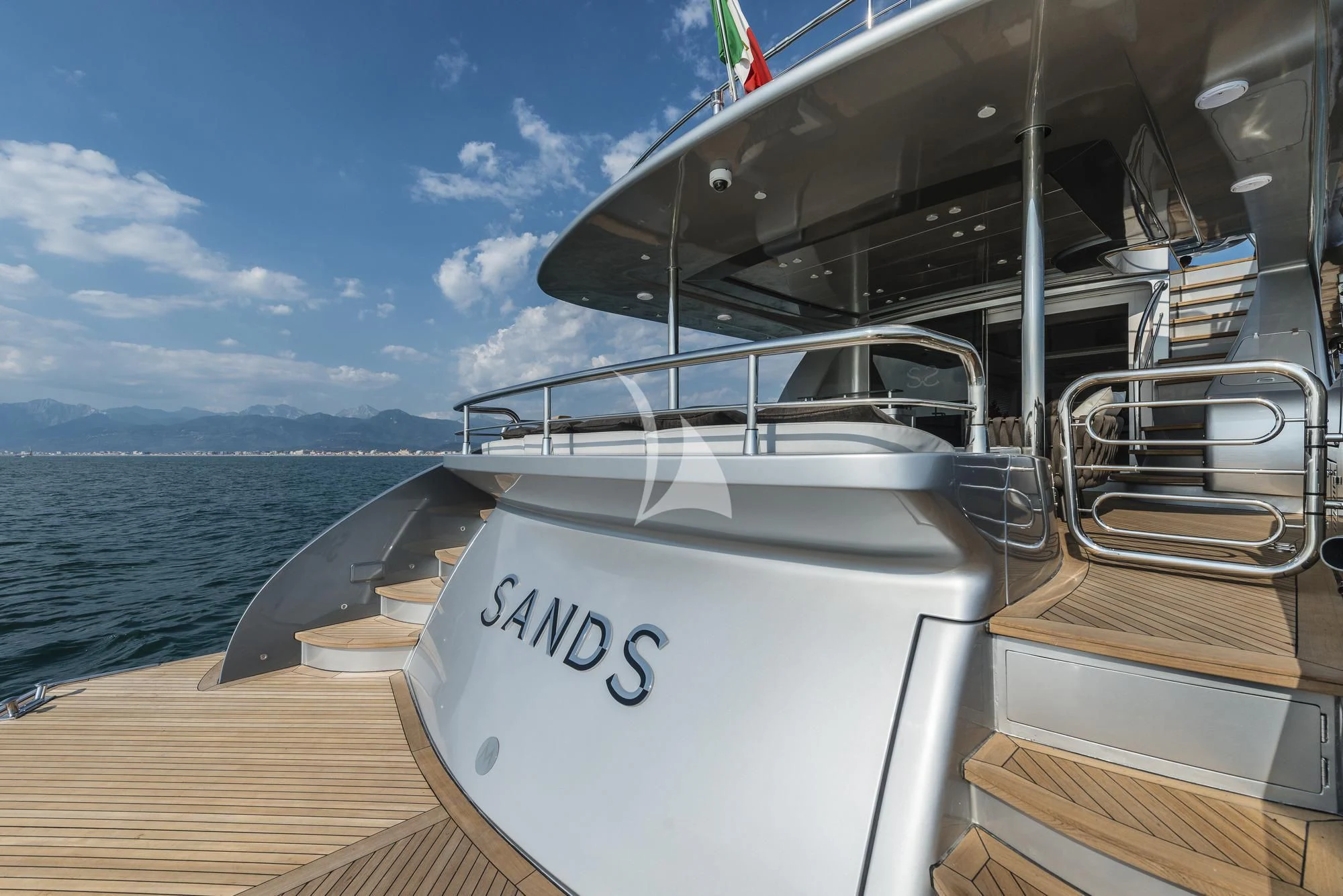 a boat on the water aboard SANDS Yacht for Sale