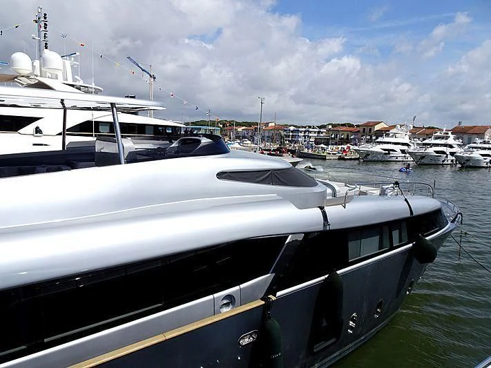 a boat in the water aboard SANDS Yacht for Sale