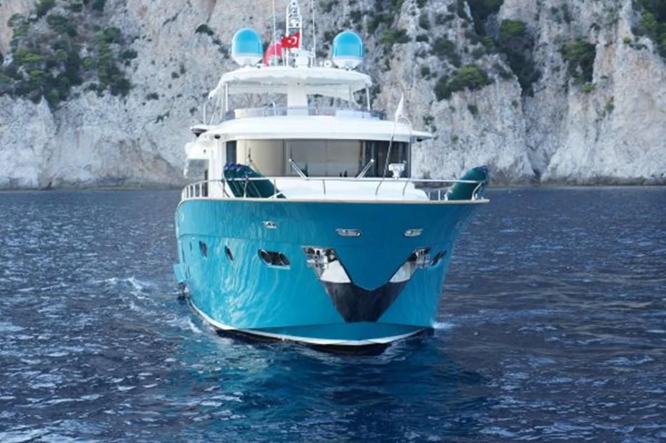 a boat on the water aboard SANGRIA Yacht for Sale