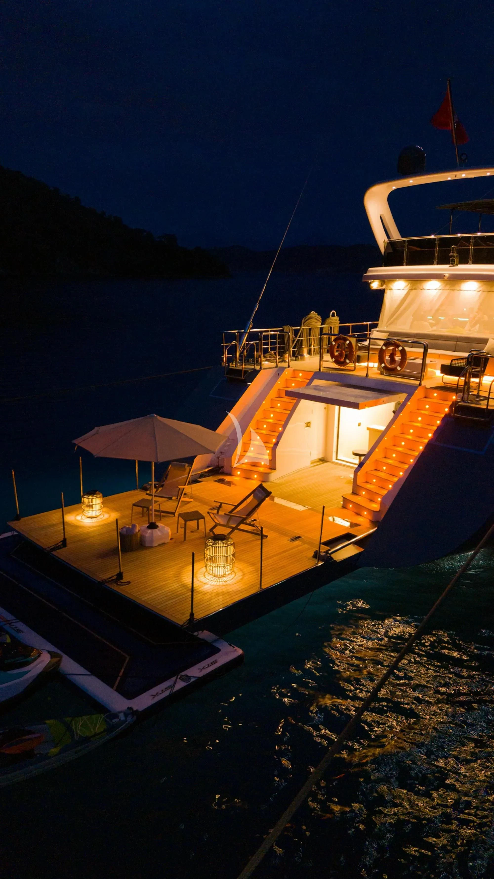 a boat on the water aboard NORTH WIND Yacht for Sale