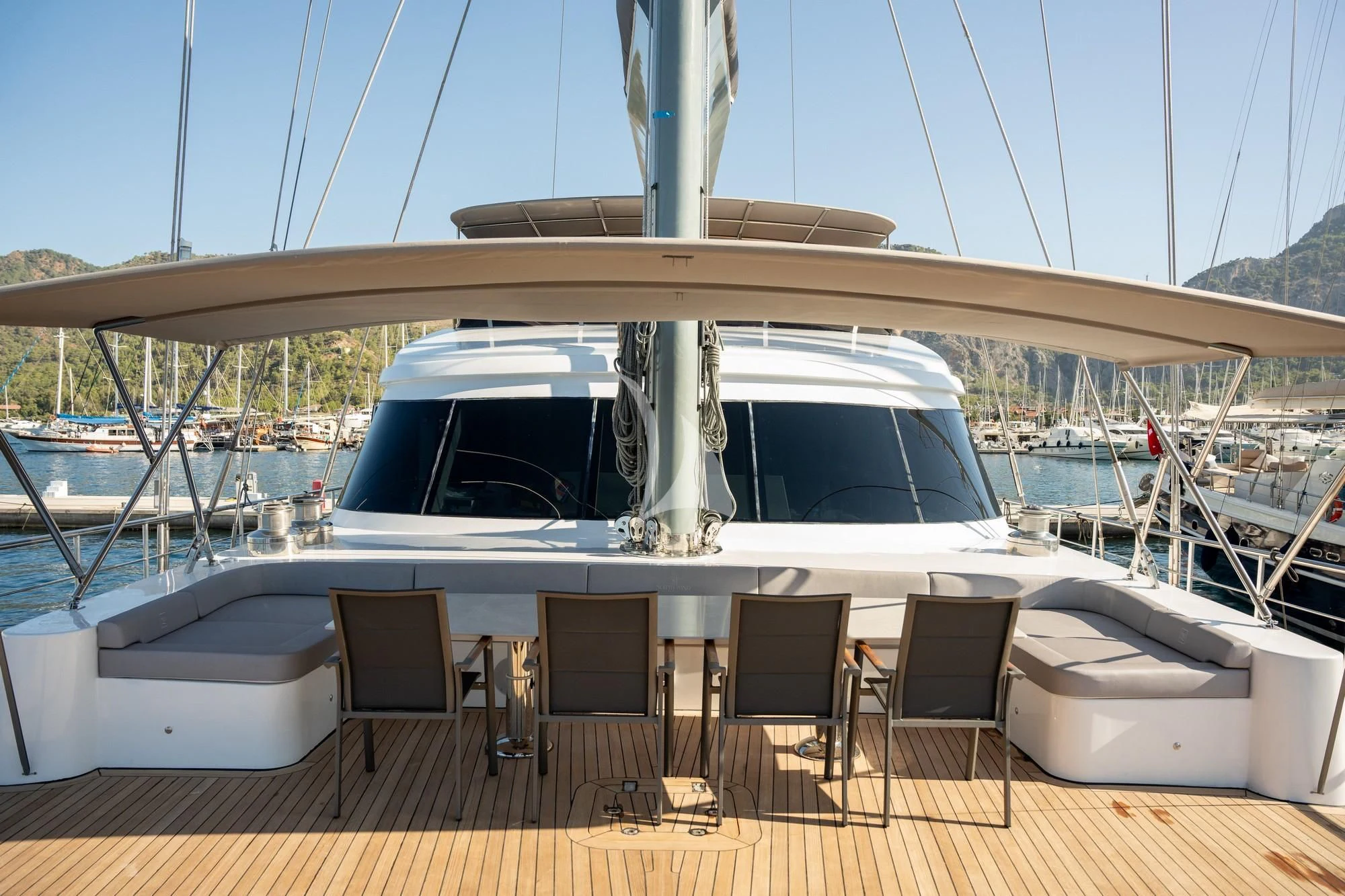 a boat on the water aboard NORTH WIND Yacht for Sale