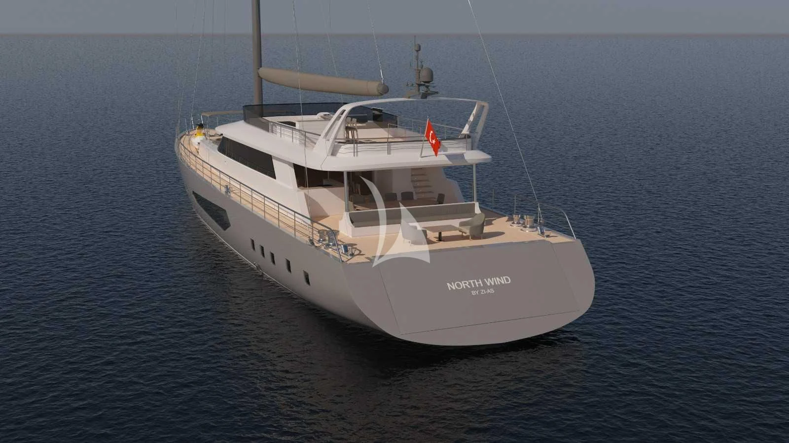 a ship on the water aboard NORTH WIND Yacht for Sale