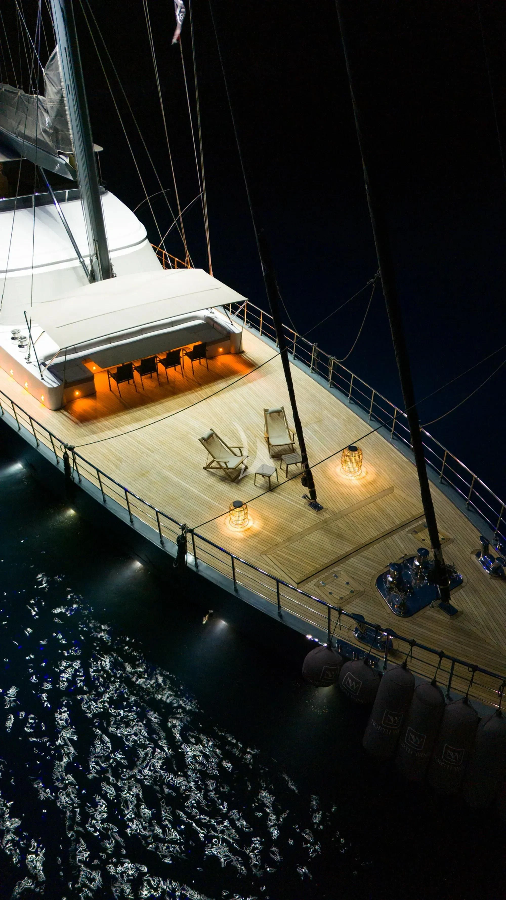 a boat on the water aboard NORTH WIND Yacht for Sale