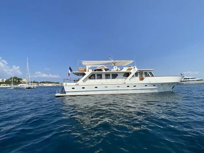 a boat on the water aboard STALCA Yacht for Sale
