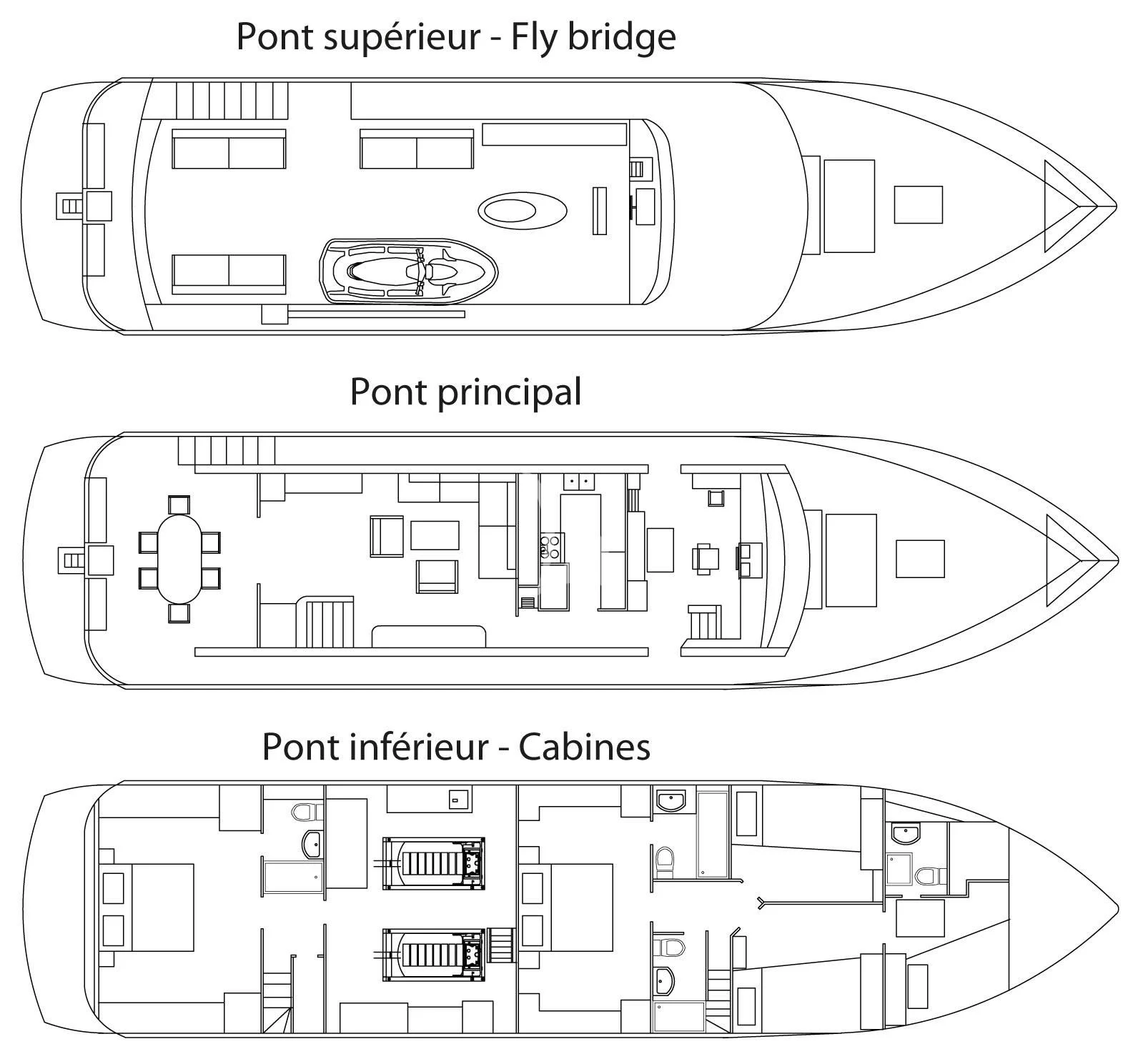 diagram, engineering drawing aboard STALCA Yacht for Sale