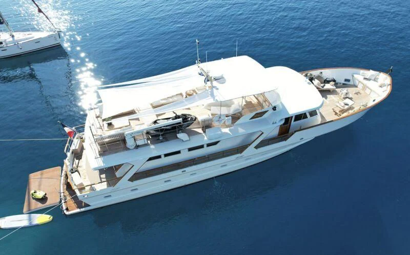a boat on the water aboard STALCA Yacht for Sale