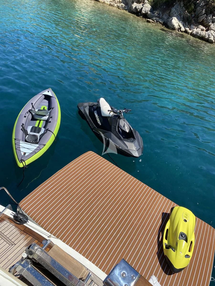 a boat on the water aboard STALCA Yacht for Sale