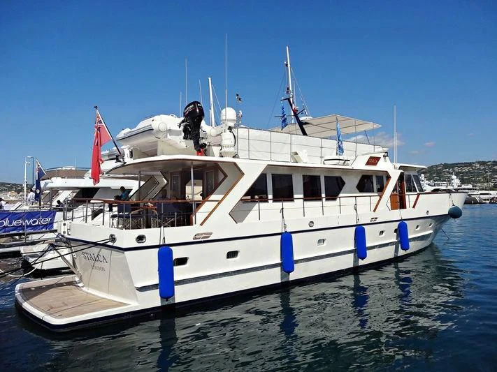 a boat on the water aboard STALCA Yacht for Sale