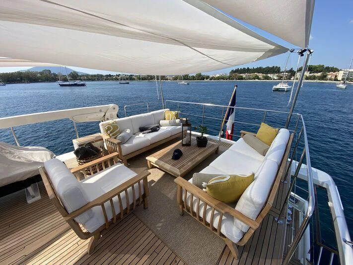 a boat on the water aboard STALCA Yacht for Sale