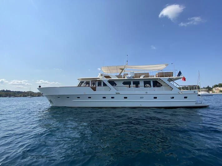 a boat on the water aboard STALCA Yacht for Sale