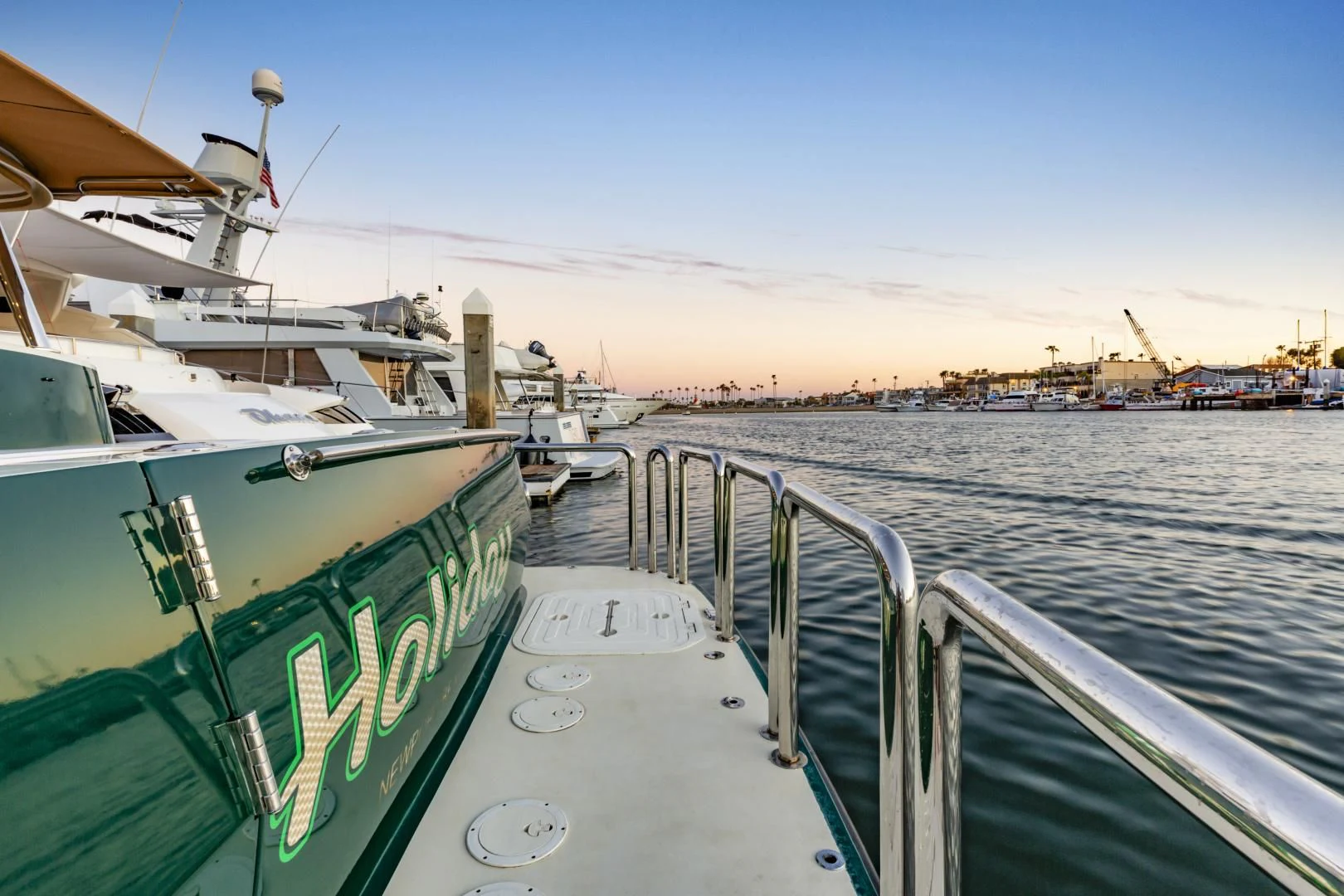 a boat on the water aboard HOLIDAY Yacht for Sale