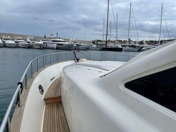 a boat with many boats in it aboard TYAMO Yacht for Sale