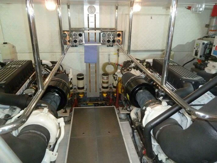 a room with a large machine aboard TYAMO Yacht for Sale