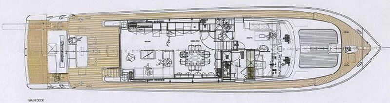 a sketch of a computer aboard TYAMO Yacht for Sale