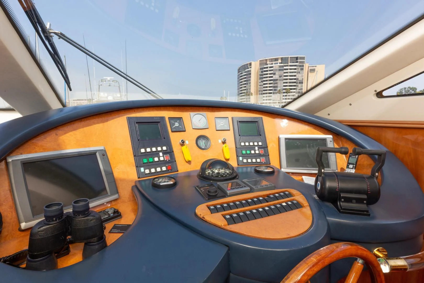 inside of a car aboard GRAVITY Yacht for Sale