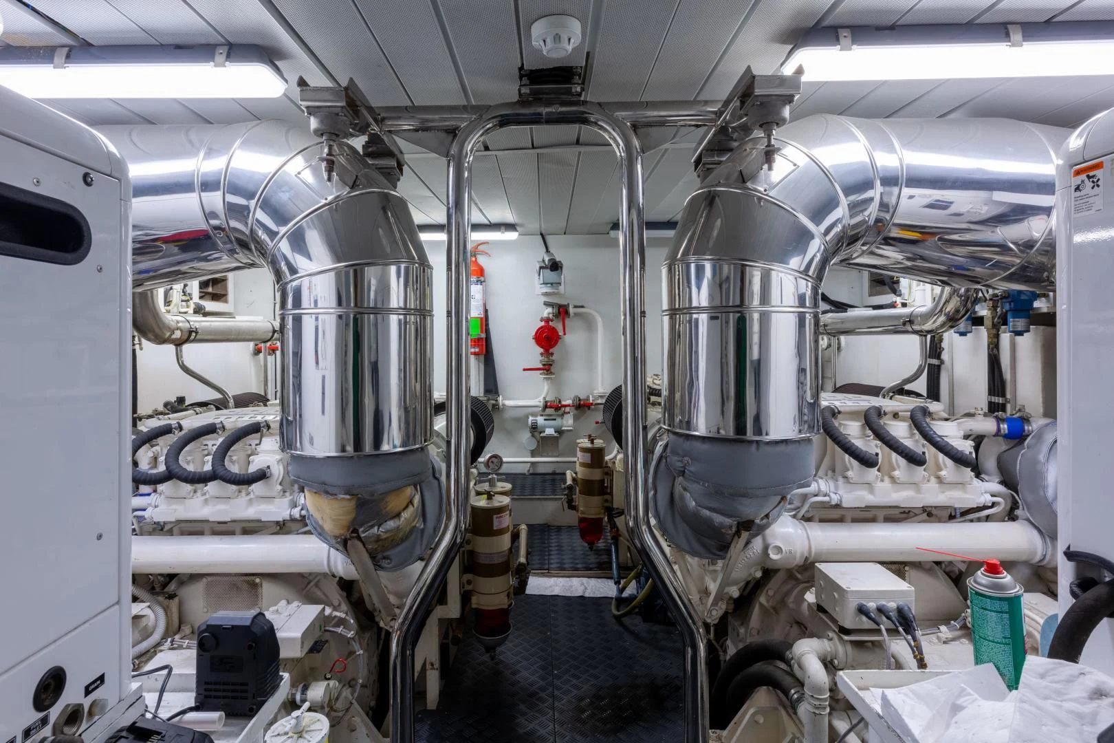 a large room with machinery aboard GRAVITY Yacht for Sale