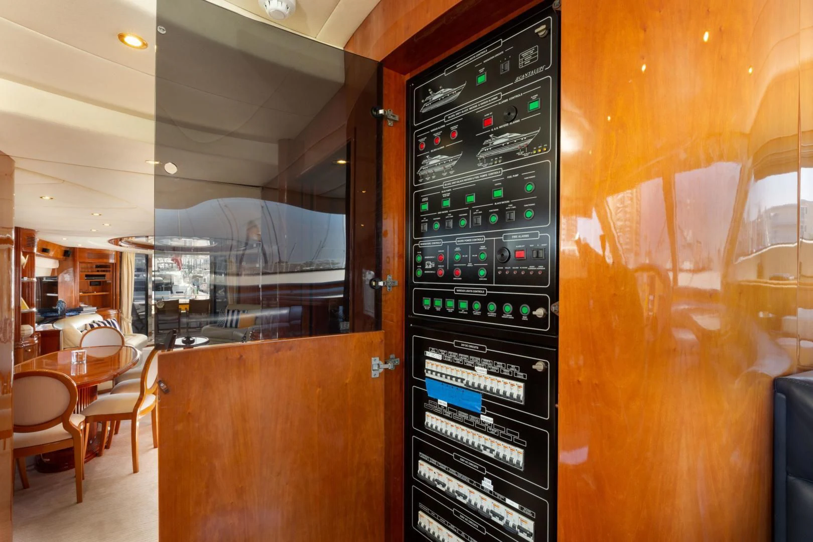 a machine with buttons aboard GRAVITY Yacht for Sale