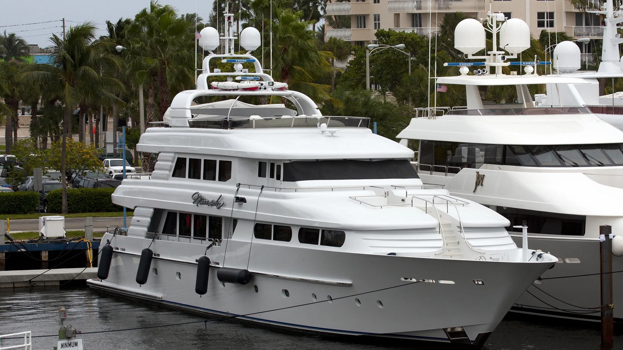 a couple of white yachts aboard CHARLOTTE ANN Yacht for Sale