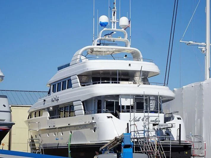 a large white boat aboard CHARLOTTE ANN Yacht for Sale
