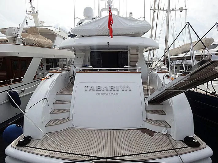 diagram, engineering drawing aboard TABARIYA Yacht for Sale