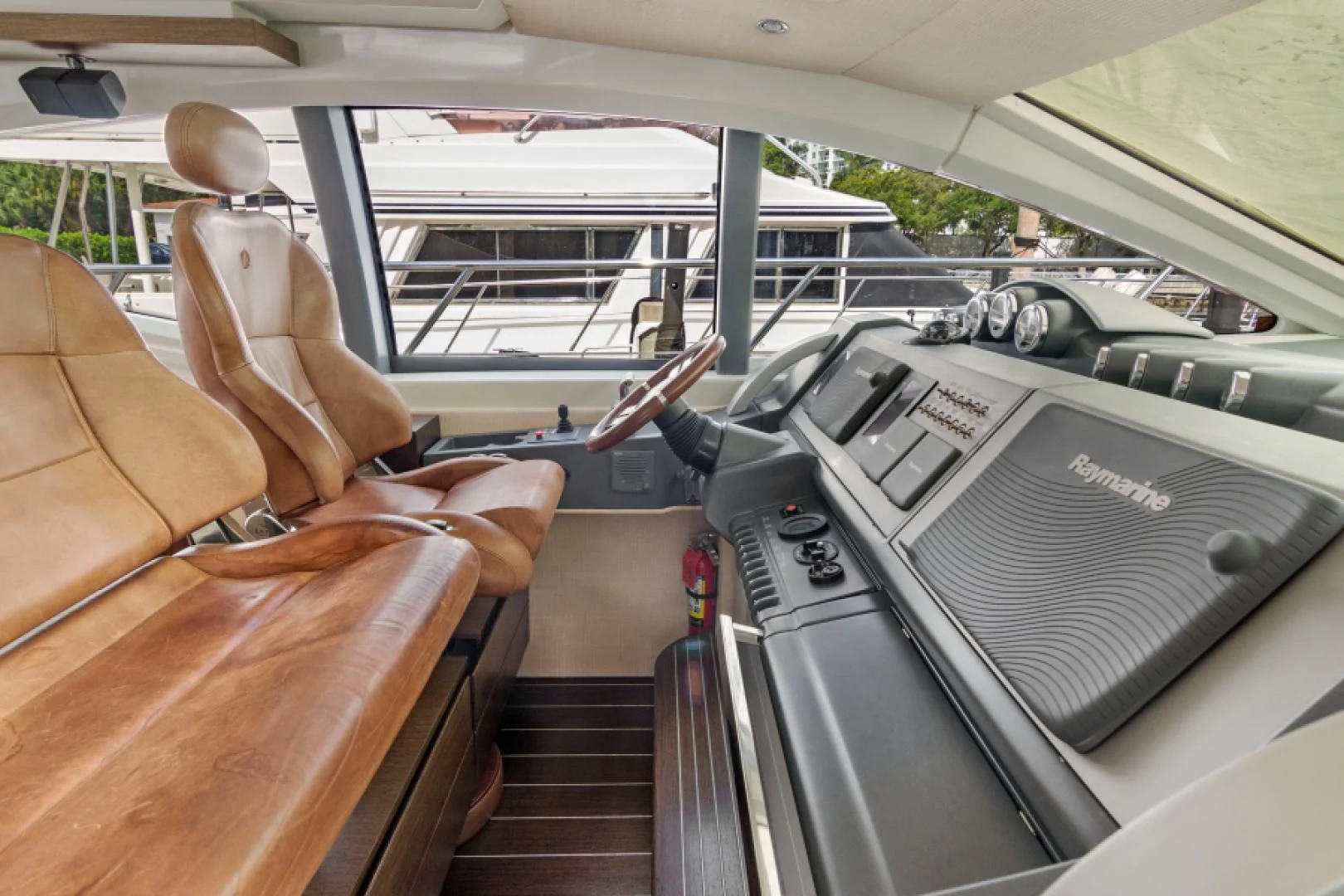 the interior of a car aboard BLIND SQUIRREL Yacht for Sale