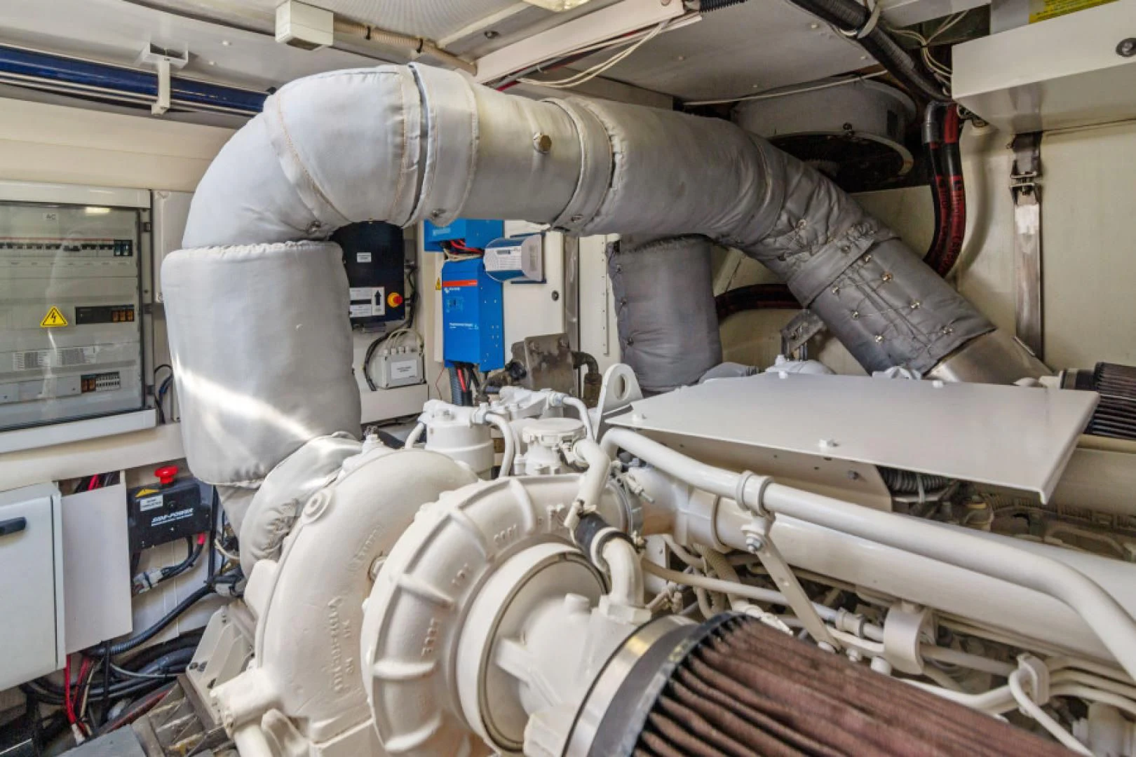 a close-up of a machine aboard BLIND SQUIRREL Yacht for Sale