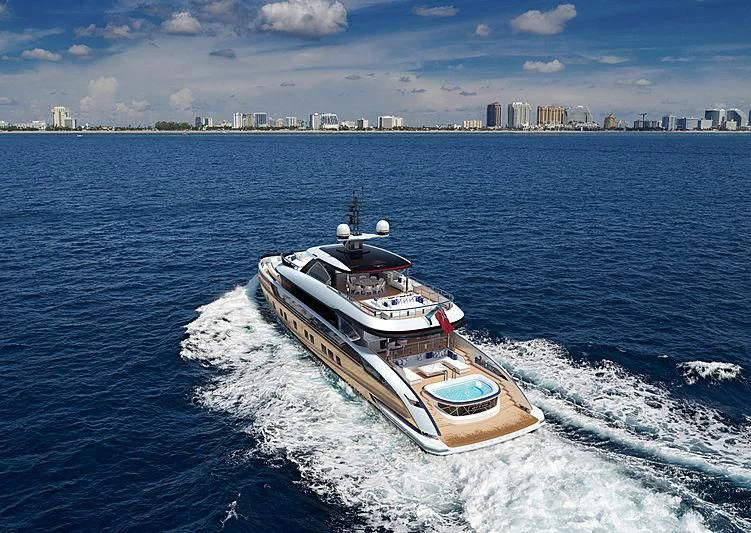 a boat on the water aboard STEFANIA Yacht for Sale