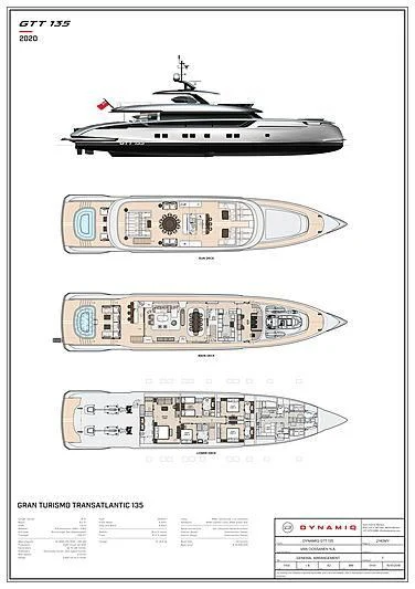 diagram aboard STEFANIA Yacht for Sale