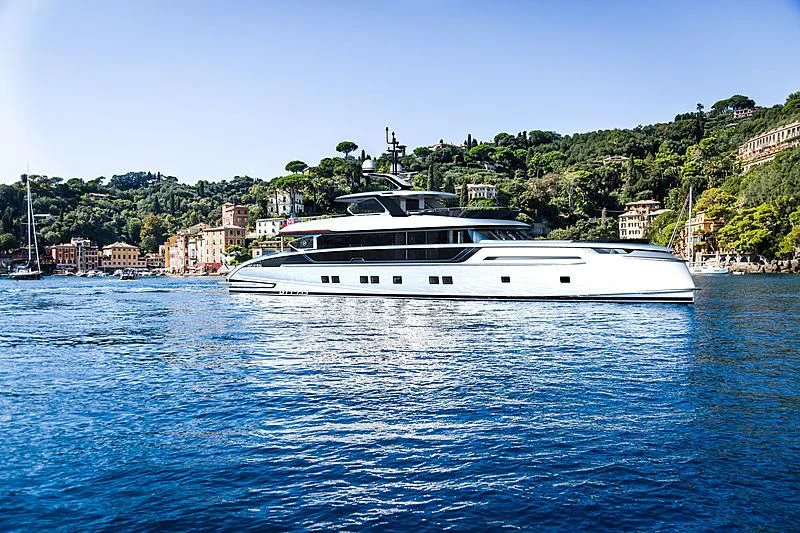 a boat on the water aboard STEFANIA Yacht for Sale