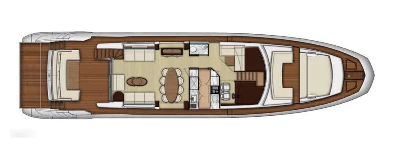 a computer generated image of a house aboard BELLA TWO Yacht for Sale
