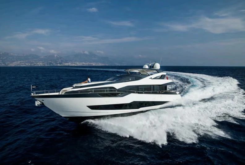 a boat on the water aboard BLUE INFINITY ONE Yacht for Sale