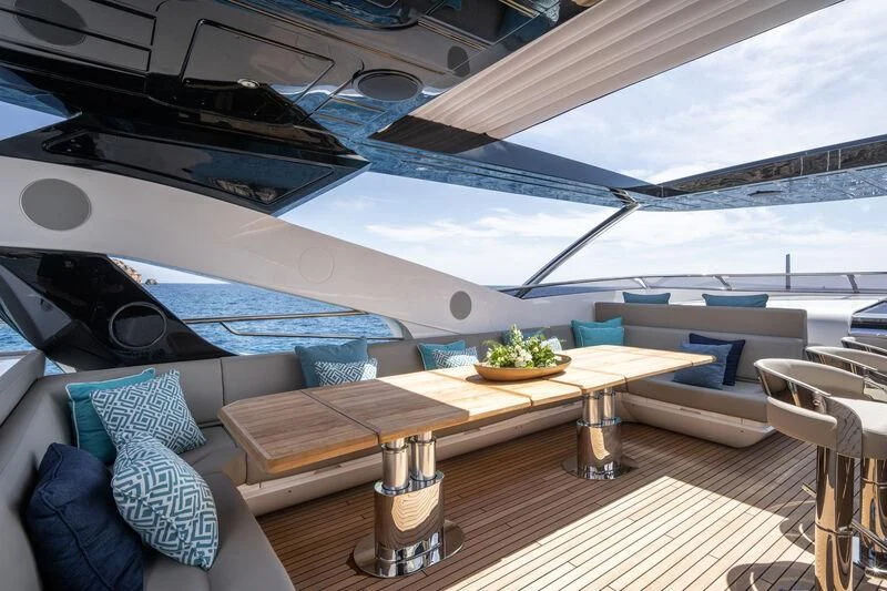 inside of a boat aboard BLUE INFINITY ONE Yacht for Sale