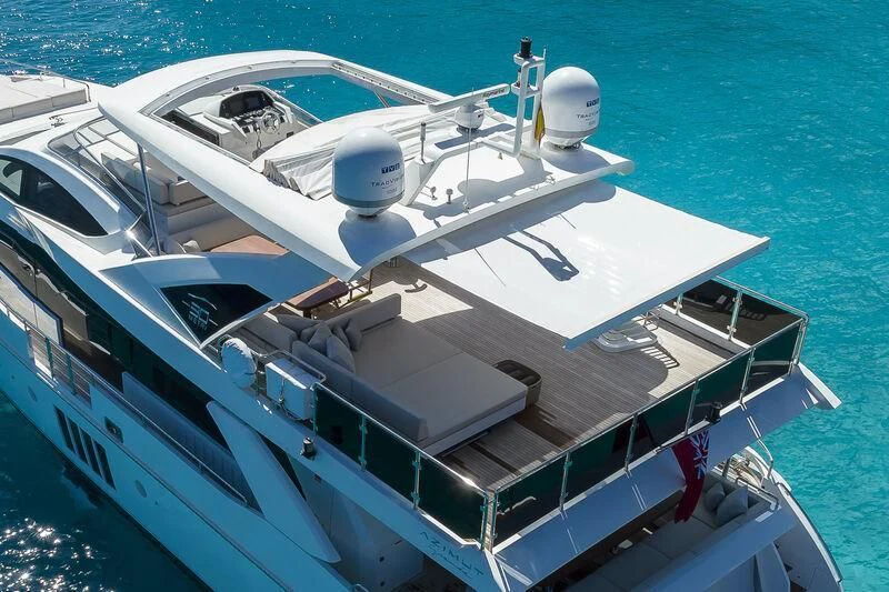 a boat on the water aboard MR. X Yacht for Sale