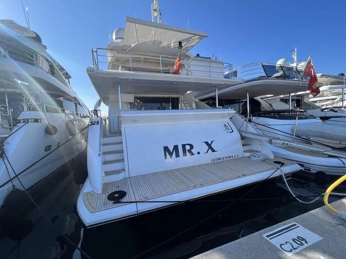 a group of boats docked aboard MR. X Yacht for Sale