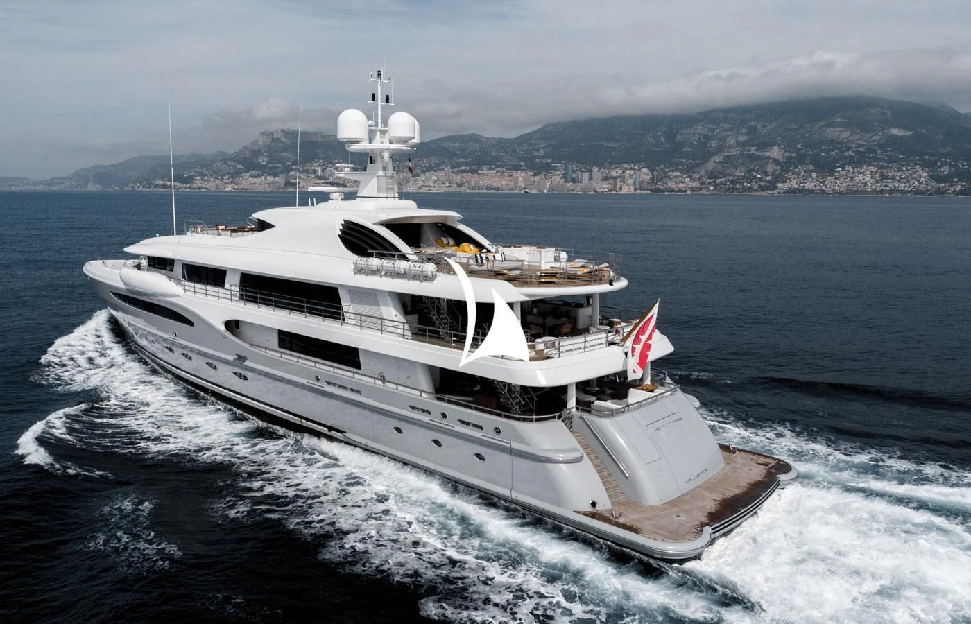 a boat on the water aboard VENTUM MARIS Yacht for Charter