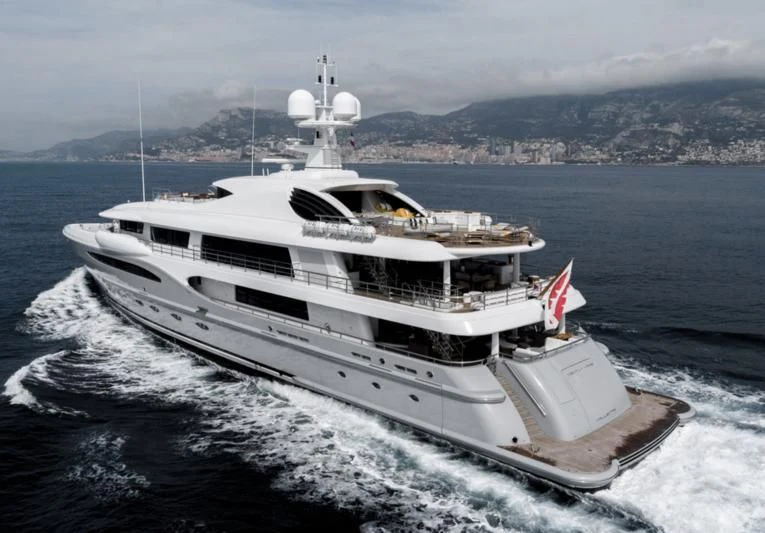 a large white ship aboard VENTUM MARIS Yacht for Charter