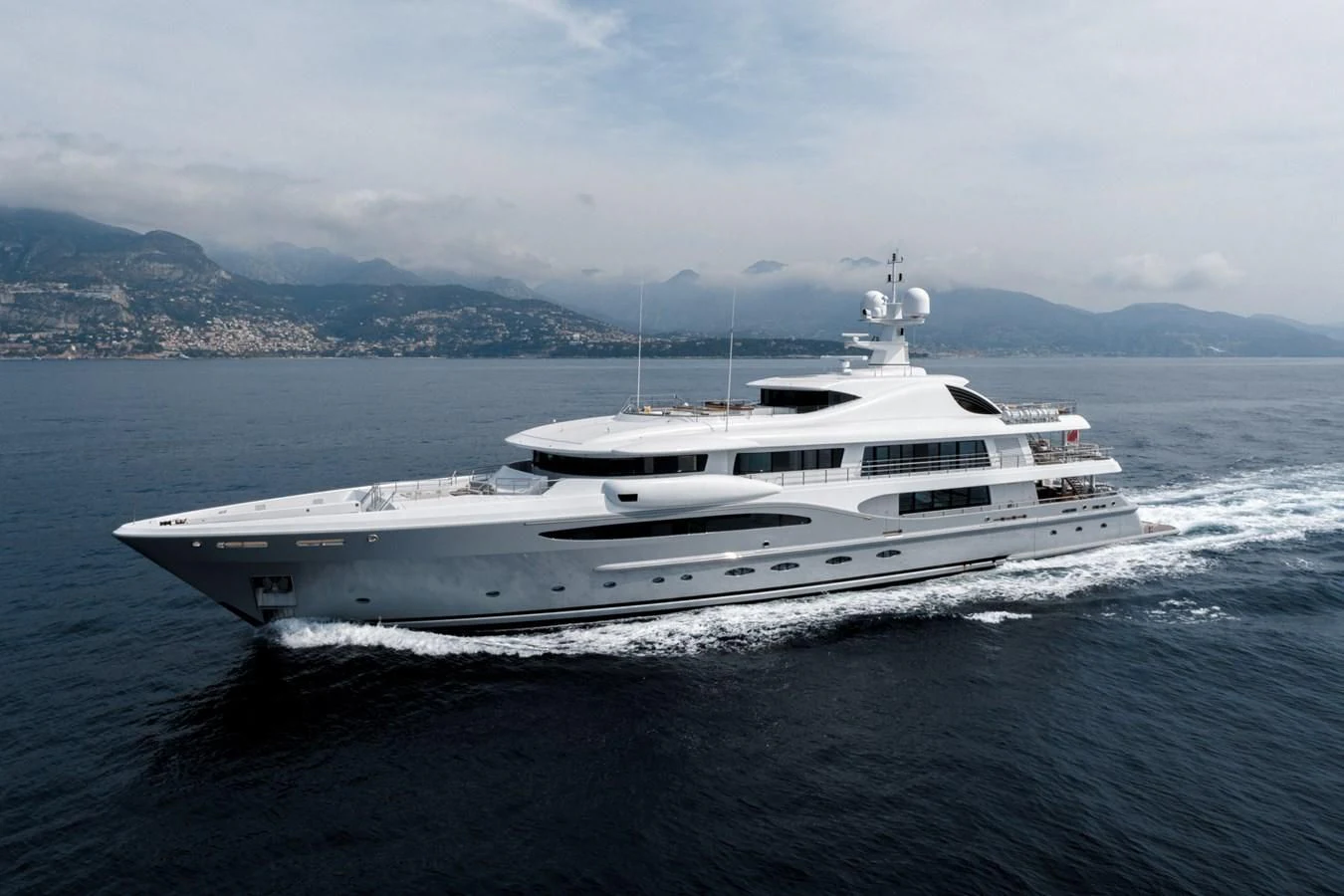a white yacht on the water aboard VENTUM MARIS Yacht for Charter