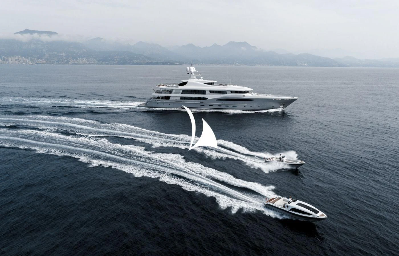 a ship in the water aboard VENTUM MARIS Yacht for Charter