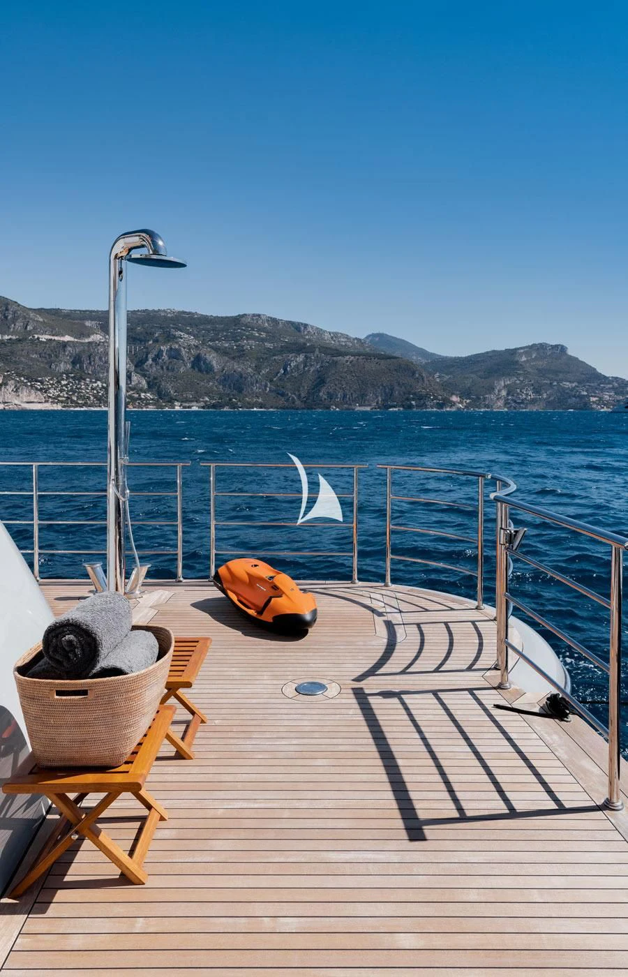 a boat on a body of water aboard VENTUM MARIS Yacht for Charter