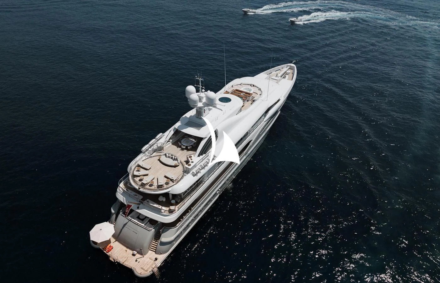 a ship in the water aboard VENTUM MARIS Yacht for Charter