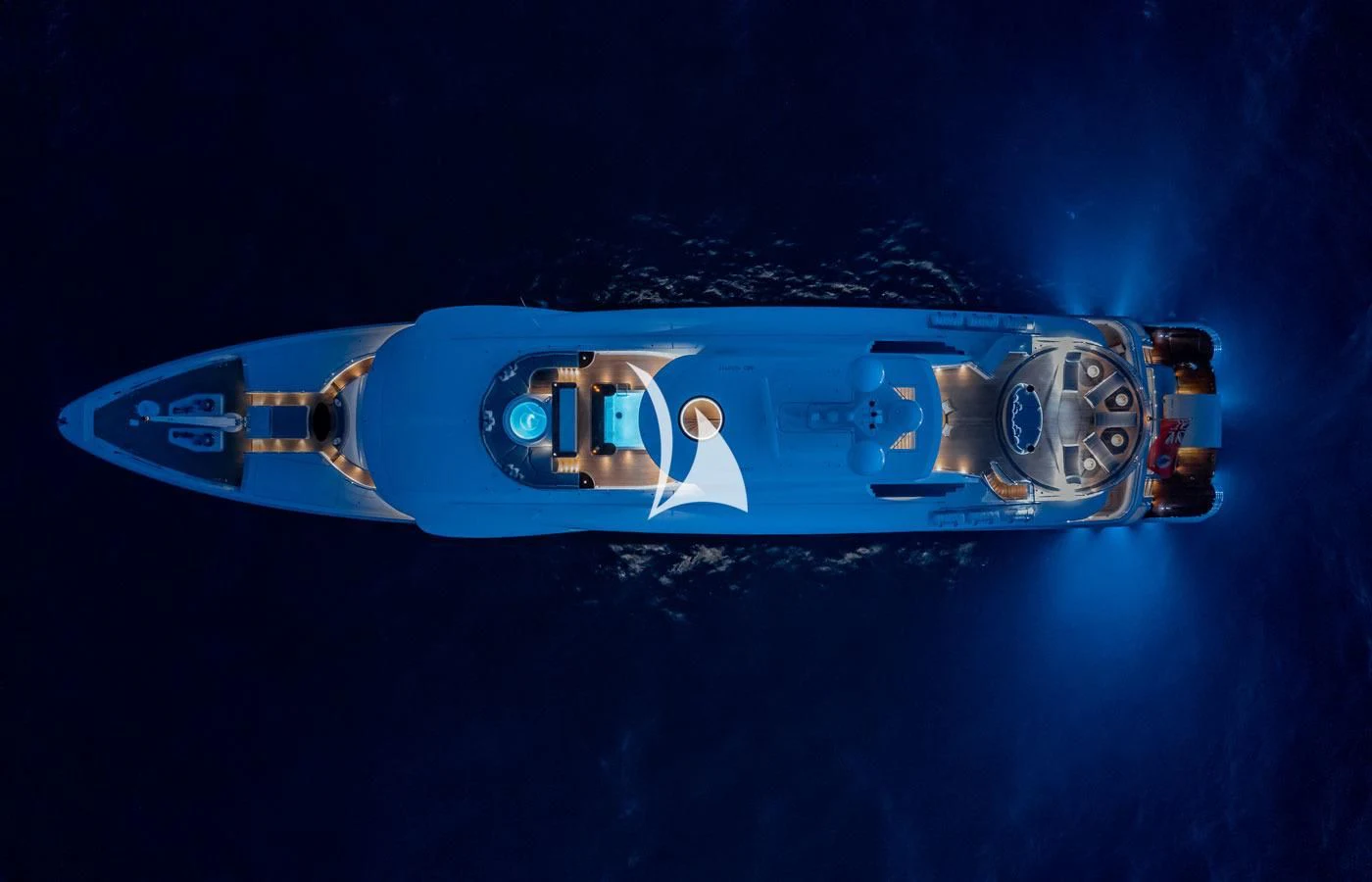 a blue digital clock aboard VENTUM MARIS Yacht for Charter
