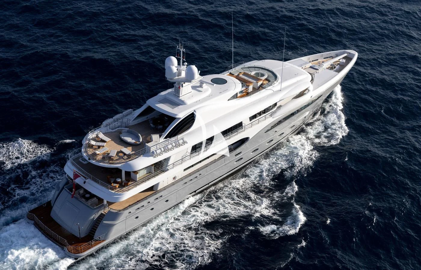 a ship in the water aboard VENTUM MARIS Yacht for Charter